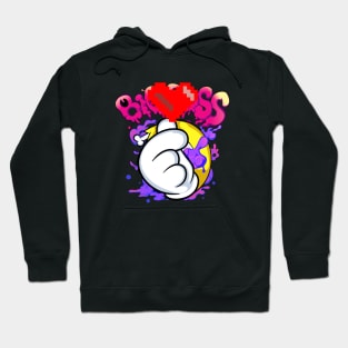 Dope big love hand gesture drawing Hoodie